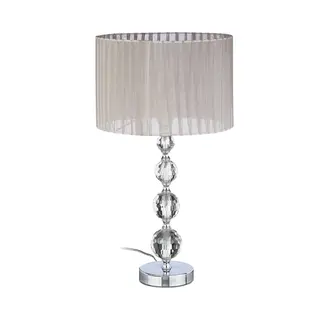 Relaxdays Tischleuchte Nachttischlampe Kristall