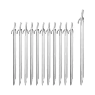 Relaxdays Zelthering Zeltheringe Stahl 12er Set