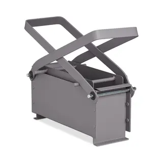 Relaxdays Handpresse Graue Papierbrikettpresse