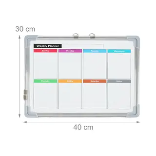 Whiteboard - één Kant Magnetisch - 30 X 40 Cm - Met Accessoires