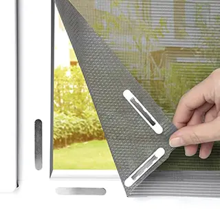 EASYmaxx Insektenschutz-Fensterrahmen Insect Protect Insekten- & Pollenschutzgitter 150 X 130 Cm, (1-St), Moskitonetz Zuschneidbar, Einfache Montage