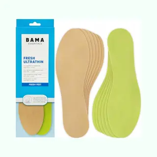 Bama Fresh Ultrathin Shoe Insoles - Unisex Ultra-Thin Shoe Inner Soles Dermatologically Tested Inserts For Fresh Feet 6 Pairs Uk 12-13/45-46 Eur