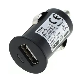 Otb Kfz-Ladekabel (12V/24V) Für Usb Tiny 1A Schwarz