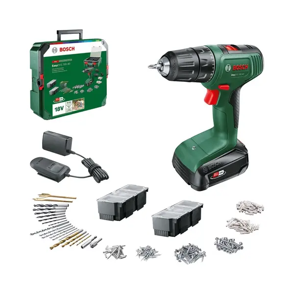 Bosch Akku-Zweigang-Bohrschrauber EasyDrill 18V-40 + SystemBox, 1 X Akku Pba 18V 1.5Ah thumbnail