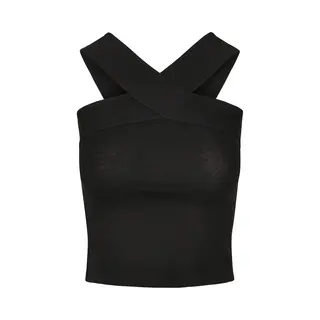 Urban Classics Ladies Cross Top Schwarz In Xxl