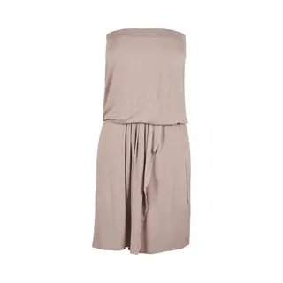 Urban Classics - Viscose Short Bandeau Korte Jurk - Xl - Roze