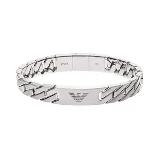 Emporio Armani EGS2435040 - Herenarmband - 17, 5 Tot 19, 5 Cm - Zilver