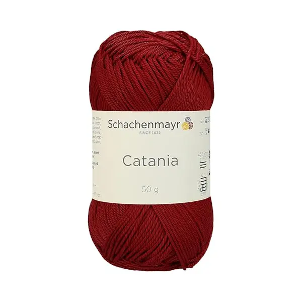 Schachenmayr since 1822 Schachenmayr Catania 9801210-00424 Kirsche Handstrickgarn, Häkelgarn, Baumwolle thumbnail