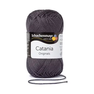 Schachenmayr since 1822 Schachenmayr 9801210-00429 Catania Strickgarn Aus Baumwolle, Cotton, Dunkelgrau, 11, 5 X 5, 2 X 6 Cm, 125 Meter
