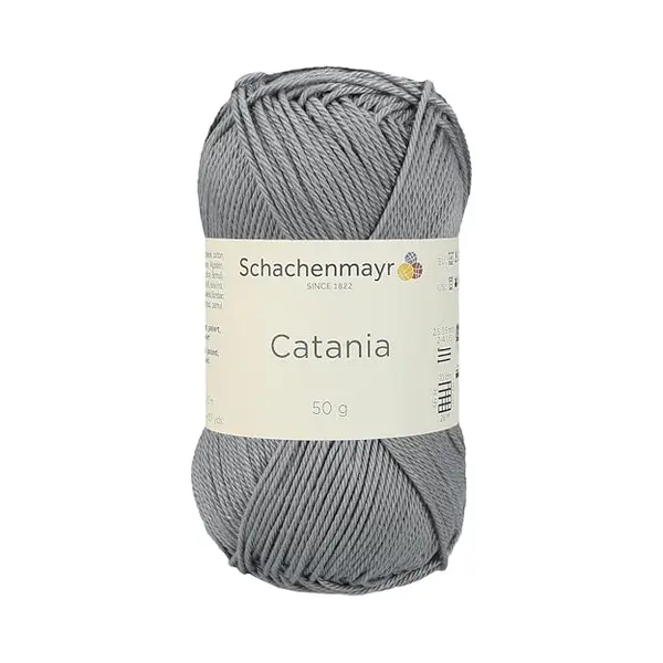 Schachenmayr since 1822 Schachenmayr Catania 9801210-00435 Rauchgra Handstrickgarn, Häkelgarn, Baumwolle, Rauchgrau thumbnail