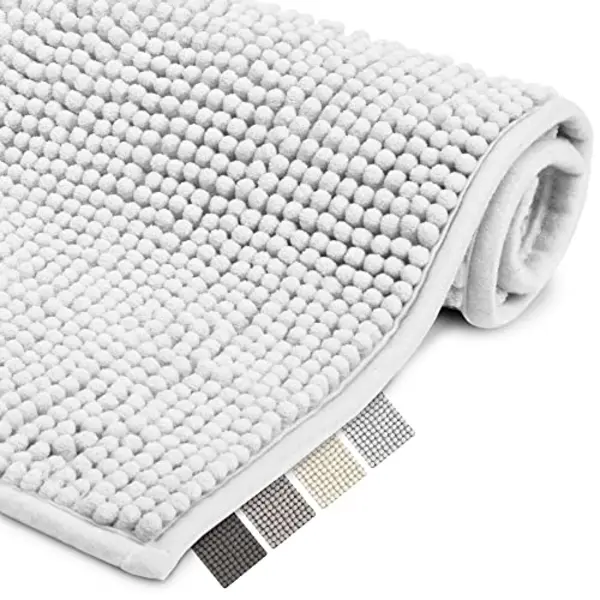 Beautissu Bath Mat 80x50 Cm Beaumare Wr - Non Slip Shower Floor Mat Soft Bath Rug 100% Microfibre For Shower, Bathtub And Toilette Suitable For Floor thumbnail