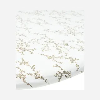 Hoeslaken Parkmatras Meyco Rond Branches Sand