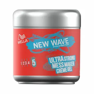 3x Wella New Wave Ultra Strong Mess Maker Creme Haargel Halt Stufe 5 Je 150ml