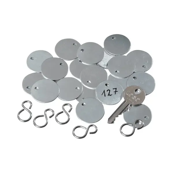 Blanco Nummerplaatjes - Aluminium - 100 Stuks Ø 30 Mm thumbnail