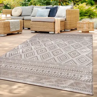 Tt Home Teppich, Läufer, Höhe, 4 Mm, In-& Outdoor Teppich Wetterfest Balkon Küche Wohnzimmerteppich