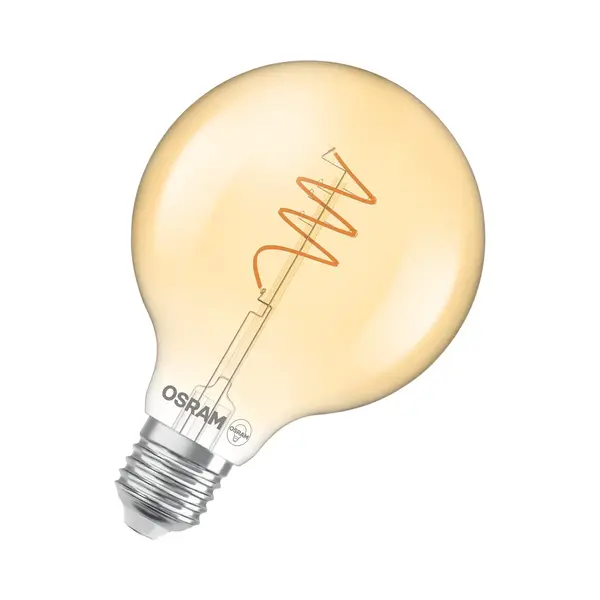 Osram - Vintage 1906 Globe, Warmweiße Led-lampe Mit Spiralförmigem Filament In Klassischer Ballform, Bietet 3.4 W Für 470 Lm, E27 Fassung, thumbnail