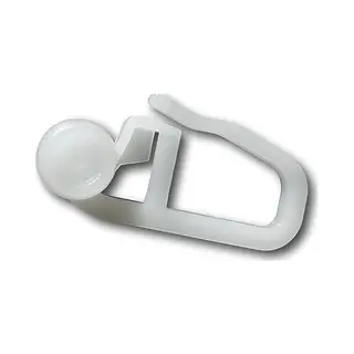 Garimo Gardinenröllchen -gleiter Innenlauf - 8mm Rolle Mit Faltenhaken, 100 Stück In Weiß Für Gardinenschienen