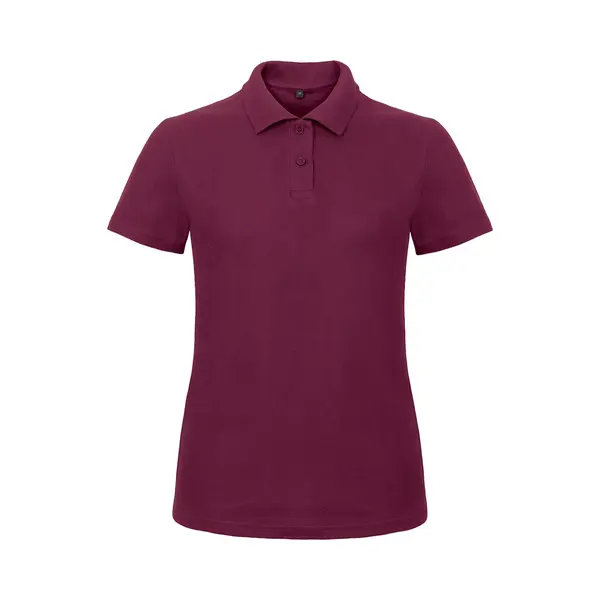 B&C, Ladies` Piqué Polo Shirt Id.001 Women PWI11, Größe, L;Farbe, Wine thumbnail