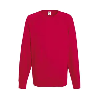 Fruit Of The Loom Sweater Raglan Sweat Ronde Hals Rood Maat L
