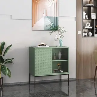 Sideboard Eidsvoll 80x45x85cm Grün [en.casa]