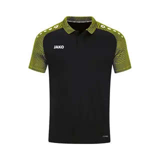 Jako Herren Poloshirt Performance, Schwarz/Soft Yellow, L