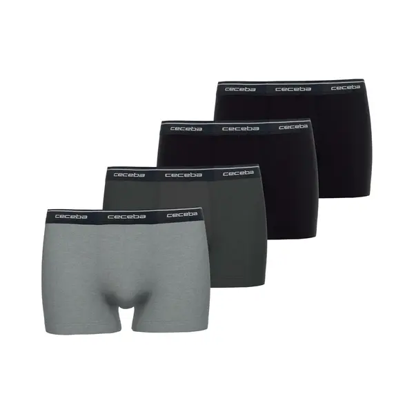 Ceceba Monza Heren Boxer - 4-pack Multipack - Grijs/Zwart thumbnail