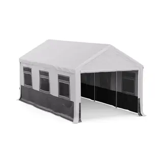 Blumfeldt Party Haven Tent 598 X 296 X 280 Cm Weerbestendige Stof Stalen Frame Eenvoudige Montage Met Zijwanden