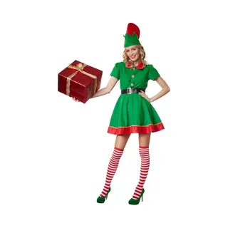 Tectake Women's Hardworking Christmas Elf Costume | Size, Small