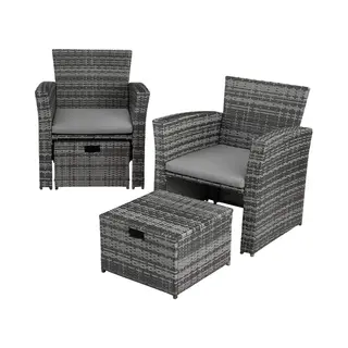 TecTake 403279 Gartenmöbelset Grau