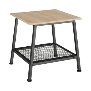 TecTake 404268 Kaffee/Seiten/Endtisch