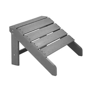 Tectake Footstool Lyn In Light Grey | Size, 1 Seater