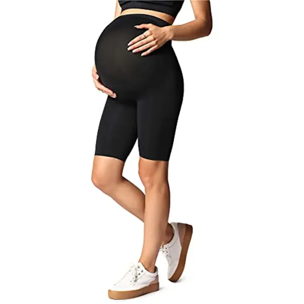 Be Mammy Kurze Umstandsleggings Be-1124 (Schwarz, L-Xl) thumbnail