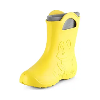 Ladeheid Women's Eva Lightweight Wellington Boots Rainy Wellies Rain Boots La-Ca-12 (Yellow, 5/6 Uk)