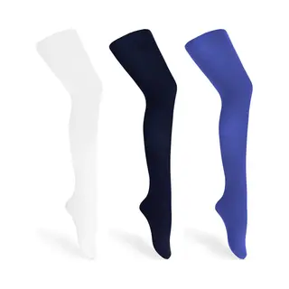 Merry Style Kinderen 3 Pack Panty - 60 Den -Microvezel - Meisjes - Polyamide – Wit/Navy Blauw/Modrak – 92-98 – Wl-010-3B