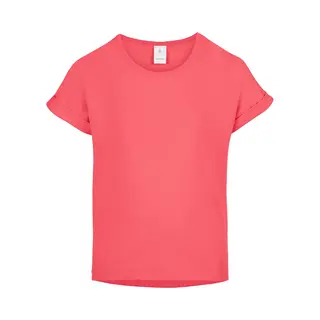Merry Style Meisjes T-shirts Sport – Meisjes Crop – Gym – Yoga – Hardlopen – Koraalrood – 128 - Ms-MS10-468-Bl