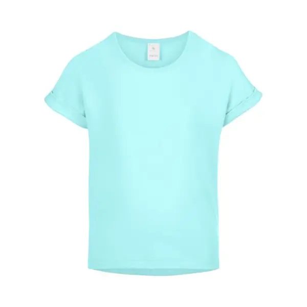 Merry Style T-Shirt Für Mädchen Aus Weicher Baumwolle – Bequeme Mädchenkleidung Ms-468 (HellTürkis, 146-152 (11-12 Jahre)) thumbnail