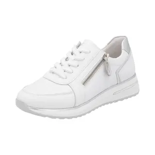 Remonte Damen Low-Top Sneaker D1G10, Frauen Halbschuhe, lose Einlage, Freizeitschuhe, Turnschuhe, Laufschuhe, Freizeit, sportlich, Weiss Kombi (80),