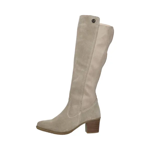 Rieker Hoge Laarzen Beige Suede - Dames - Maat 38 thumbnail