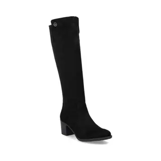 Rieker Y2050-01 Black Womens Knee-high Boots In A Plain Textile In Size 40