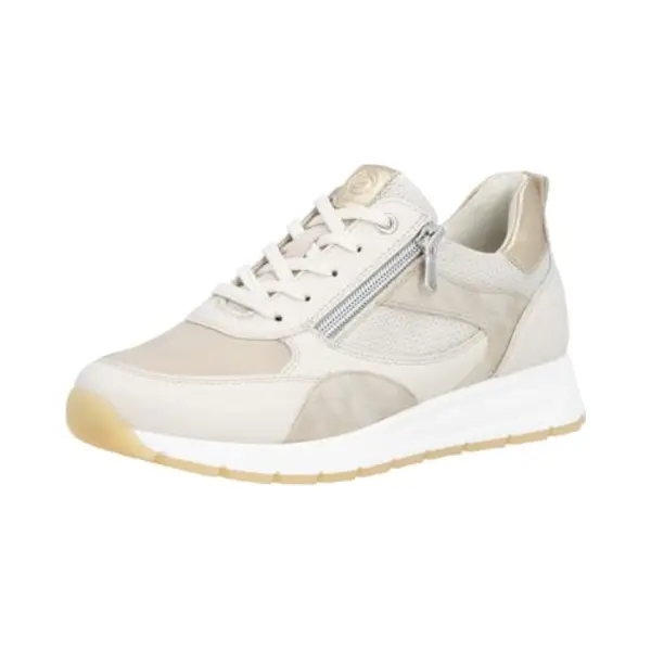 Remonte Damen Sneaker Leicht Reißverschluss Sportlich D2G11, Größe, 38 Eu, Farbe, Beige thumbnail