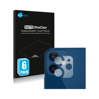 Savvies - Screenprotector Voor Apple IPhone 12 (Alleen Camera Lens) - Folie Beschermfolie Transparant 6 Stuks