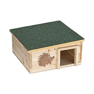 Navaris Egelhuisje Waterdicht - Houten Bouwpakket Egelhuis Goedkoopste - Egelhuisje Met Inlooptunnel - 40x40x19 Cm