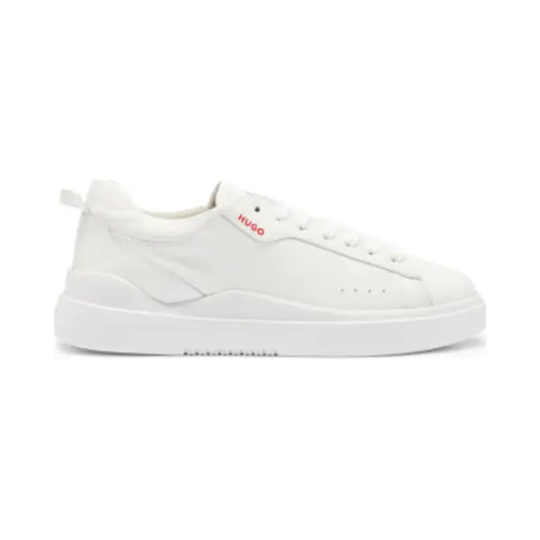 Hugo For Man. 50499261 Blake Leather Trainers White (45), Flat, Laces, Casual thumbnail