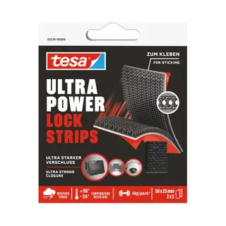Tesa 552340000000 Klettverschluss Schwarz 1 Stück(e)