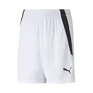Puma Unisex Kinder Teamliga Jr Shorts, Puma White-puma Black, 152 Eu
