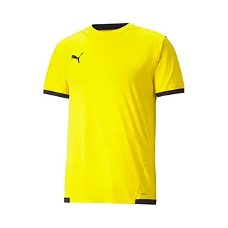 Puma Unisex Kinder Teamliga Jersey Jr Shirt, Cyber Yellow-puma Black, 164 Eu