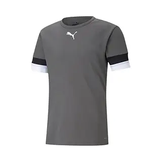 Puma Unisex Kids TeamRISE Jersey Jr Shirt, Smoked Pearl-puma Black-puma White, 128
