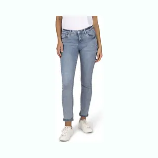 Denimfy Jeans Damen Lang Stretch Slim Fit Mid Waist DFElla Jeanshose Baumwolle Denim Blau Xl, Größe, Xl, Farben, Light Blue Denim (L177)