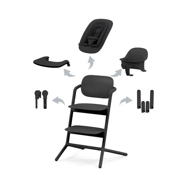 Cybex Hochstuhl Cybex Lemo 2.0 Hochstuhl 4in1 Set Mit Neugeborenenset thumbnail