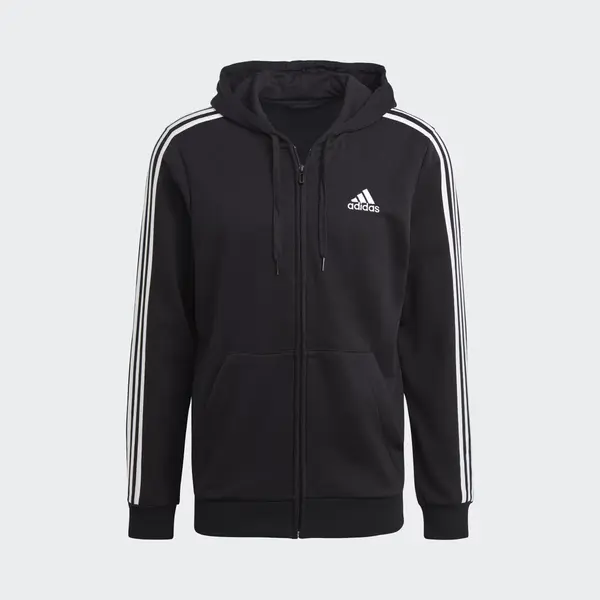 Adidas Men's Essentials French Terry 3-Streifen Kapuzenjacke thumbnail